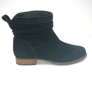 Koolaburra‎ by UGG Lorelei Slouchy Ankle Boot Womens 5 Black Nubuck NWOB